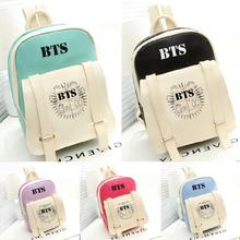 Bangtan Boys knapsack New kpop star goods BTS PU schoolbag korea backpack