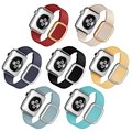 original modern buckle band for apple watch smooth granada leather with magnetic closure Stainless Steel strap