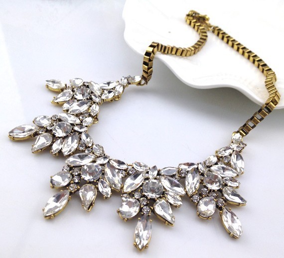 Hot brand z necklace fashion jewelry luxury choker statement necklace flower Necklaces Pendants women NJ 381