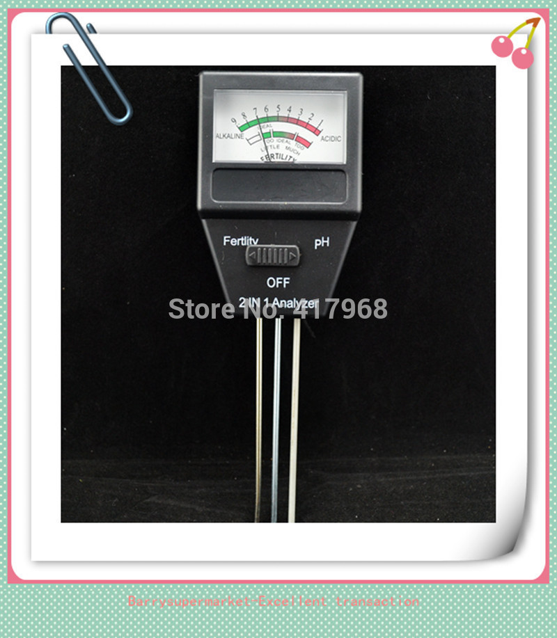 Portable Cheaper Fertility and PH 2 IN 1 3-PIN/3 Probe Soil Tester/fertility tester/PH meter/Soil Fertilizer Test Meter
