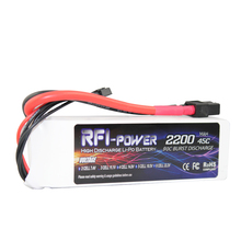 RFI-power 2200mAh 11.1V 45C(Max 90C) 3S Lipo Battery Pack for FPV Racer