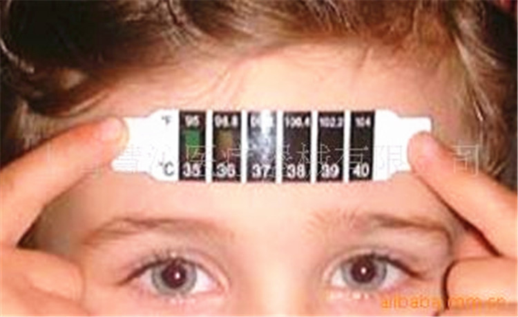 6 pcs High Quality Child Kid Forehead Test Temperature Head Strip Thermometer Fever Body Baby wd01