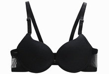 Fashion Women Bra Front Closure Sexy Lace Racer Back Smooth Surface Push Up Underwear Lingerie Sujetador