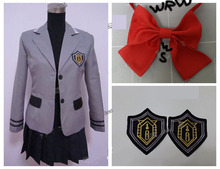 New Adult Coser Halloween Anime Tokyo Ghoul Costumes Cosplay Heroine Kirishima Touka 3pcs Coat/Shirt/Skirts Uniforms Colthes