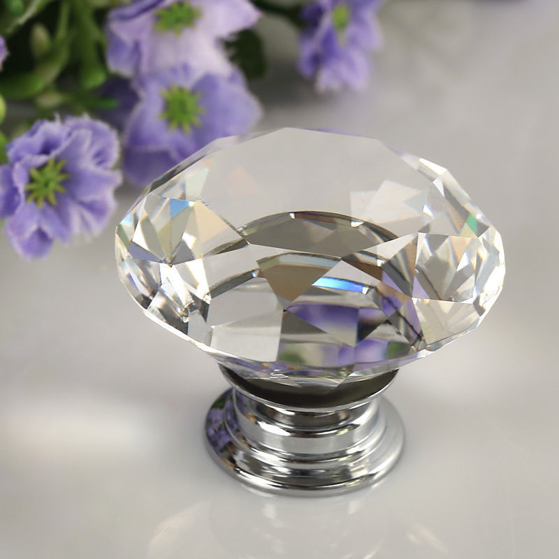 Гаджет  New Diamond Shape Clear Crystal Beauty Glass Door Pull Drawer Wardrobe Knobs Cabinet Handle Furniture #DQlyt None Мебель