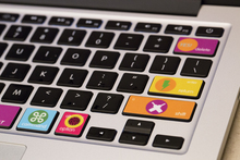 Free shipping Removable cute «students shape» waterproof and dustproof keyboard stickers for computer mackbook air function keys