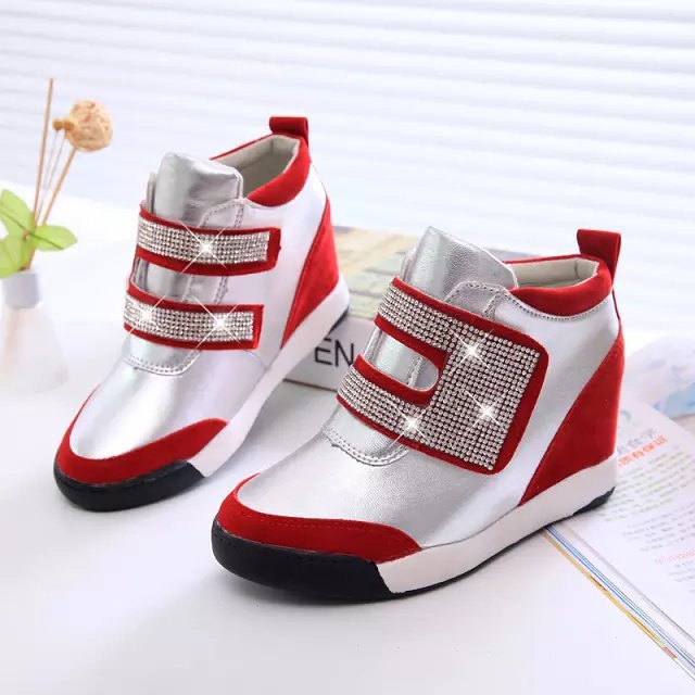 2015 autumn and winter fashion Within the higher the new high help round head rhinestones magic