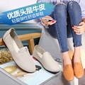 2016 summer and autumn Women s comfortable leather flat shoes casual shoes