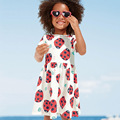 Baby Girls Summer Dress Tunic 2017 Brand Robe Fille Ladybug Print Kids Birthday Dress Princess Costume