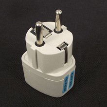 2014 International Travel Universal Adapter Electrical Plug For UK/US/EU/AU to EU European Socket Converter White
