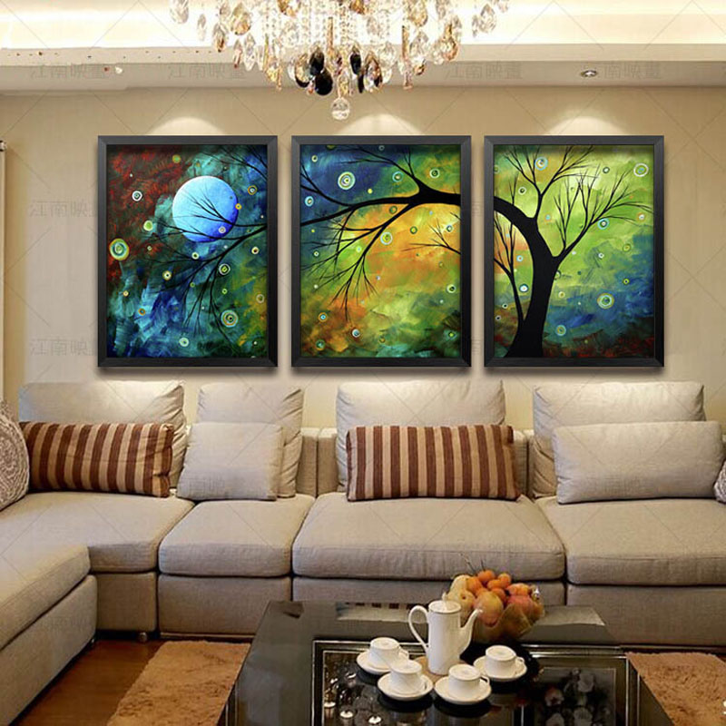 Compra árbol pintura mural online al por mayor de China, Mayoristas de