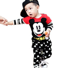 Infant Boy Clothing Cartoon Mouse Shirt And Pants New Born Baby Set Newborn Baby Birthday Gift Set Outfit Clothes For Babies