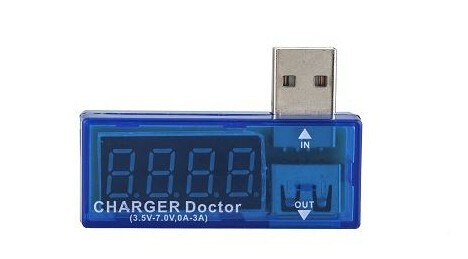Mini Style Digital Display USB Voltage Current Meter Tester Charger Doctor For Power Bank Phone Mobile Cell KW201 2