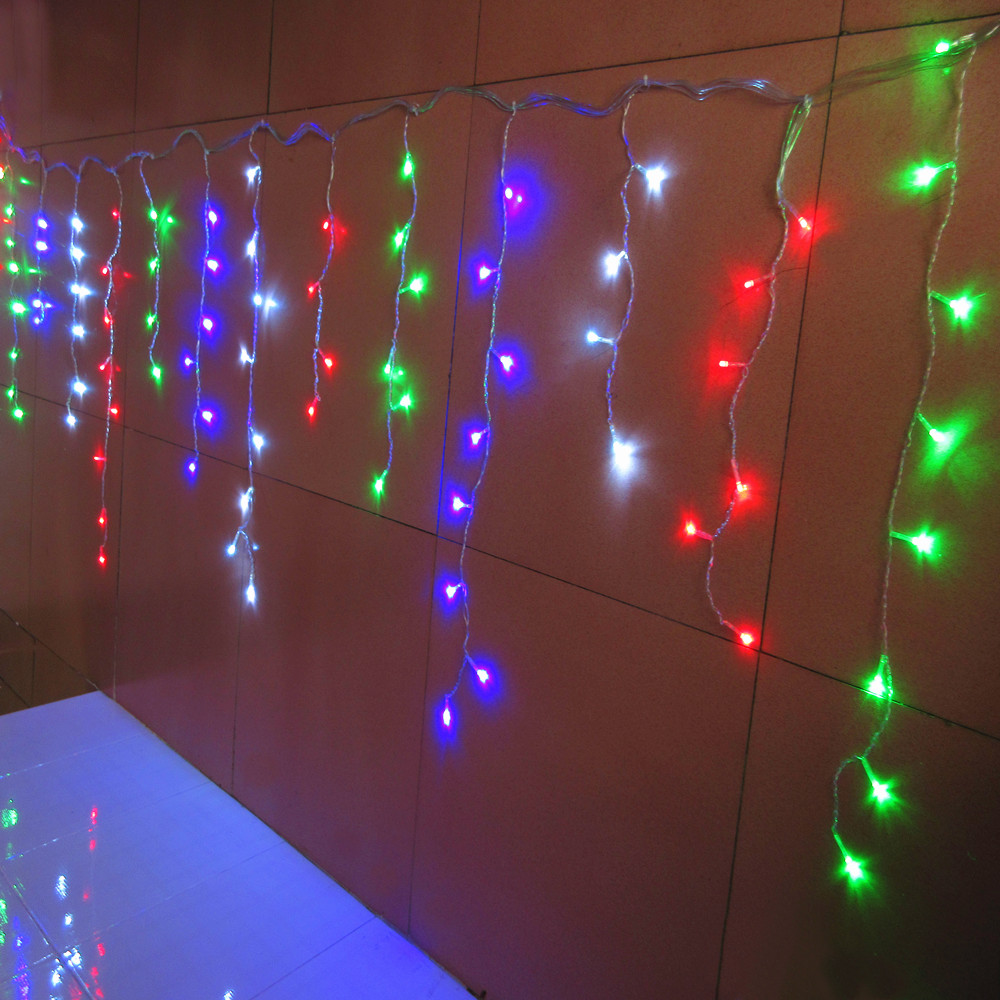 holiday christmas garden curtain icicle string led lights holiday christmas garden curtain icicle string led lights