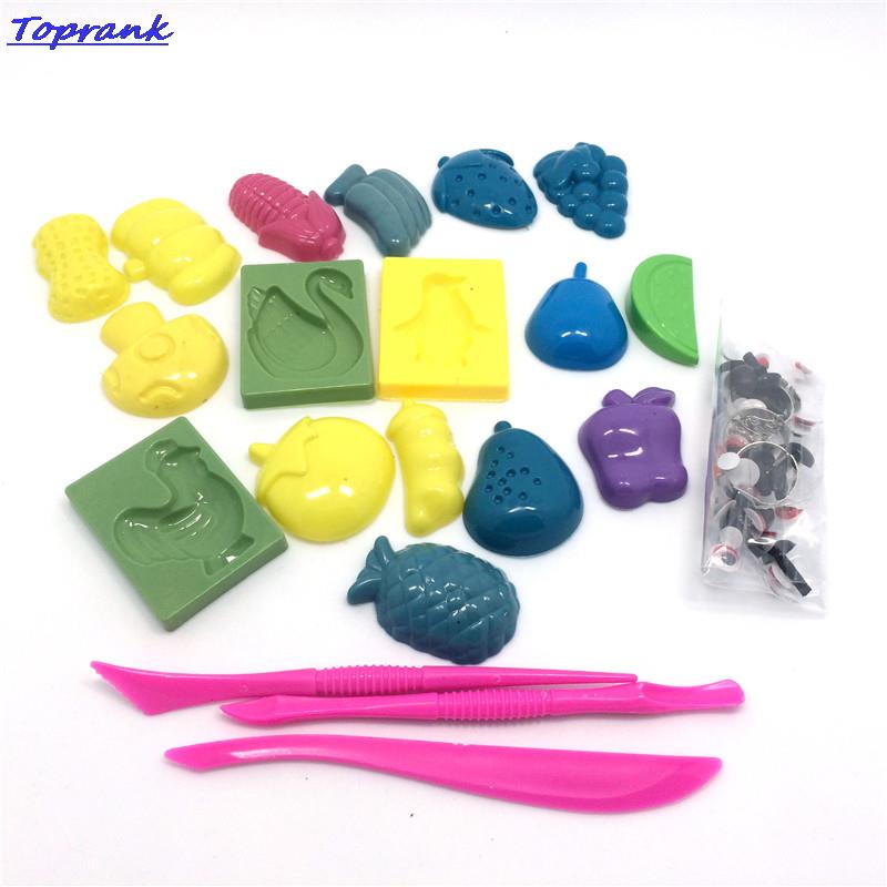 21pcs Stainless Steel and Wooden Handle Clay Pottery Sculpture Tool playdough playdoh dough tool Plasticine tool