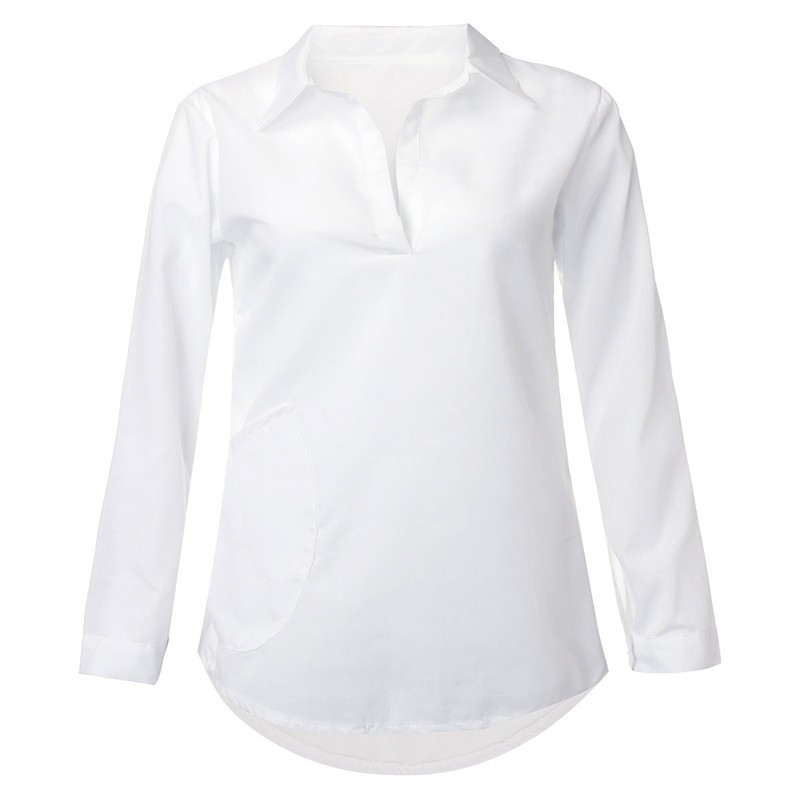 Zanzea Blusas Femininas 2018 Sexy Women See Through Chiffon Shirts Long Sleeve Pocket Casual Blouse Tops Plus Size XS-6XL aeProduct.getSubject()