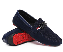 Red Bottoms Loafers Black Men Shoes Slip On Men’s Leisure Flat Shoes Fashion Male Breathable Moccasin Loafers Driving Shoes 3A