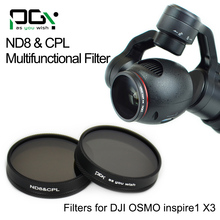 PGY DJI OSMO X3 inspire1 gimbal Camera ND8&CPL 2in1 Multi-function AGC Lens Filter Quadcopter drone parts accessories