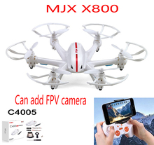 100% Original MJX X800 2.4G 6-Axis RC Drone Helicopter Can Add C4005 FPV HD Wifi Camera White & Black Syma X5SW X5C