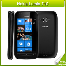 Refurbished Original Nokia Lumia 710 Unlocked Smartphones Windows Phone 1.4 GHz Cell Phone 8GB ROM 3G WCDMA Network Black