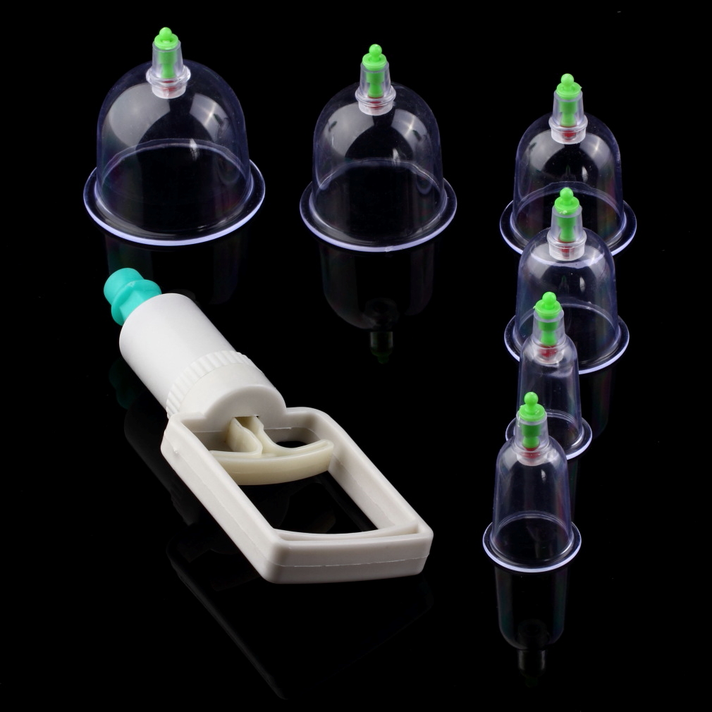6pcs set Chinese Health care Medical Vacuum Body Cupping Set Portable Massage Therapy Kit body relaxation