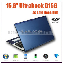 Factory promotion! laptop computer with Intel Atom N2600 CPU 1.86Ghz,4GB RAM& 500G HDD,Wifi, camera and DVD-RW and 1.3M webcam