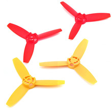 3-Leaf Propellers Blades Rotors CW+CCW for Parrot Bebop Drone 3.0 Mains Blade Prop Parrots Drones Yellow/Red