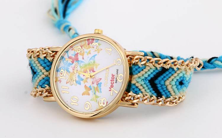 HOT Sell New Brand Handmade Braided Butterfly Friendship Bracelet Watch GENEVA Watches Women Quarzt Watches relogio feminino (17)