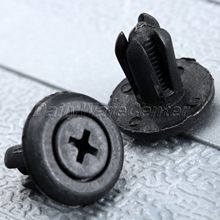 50Pcs Auto Fastener Rivet Retainer Plastic Bumper Push Type Engine Cover Fasteners Fender Car Door Trim Panel Clip 8mm for Honda