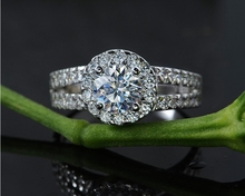 Fashion Zirconia Stone Silver Rings for Women Engagement Girls Valentine s Gift Fine Beautiful Star Charm