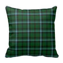Worse Green And Blues Tartan Plaid Pattern Throw Pillow Case (Size: 20″ by 20″) Free Shipping
