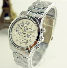 Nuevo 2015 marca nauticaing cuarzo oro plata relojes hombres de negocios reloj de lujo de mujer relojes hombres llenos de acero del reloj del envío gratis
