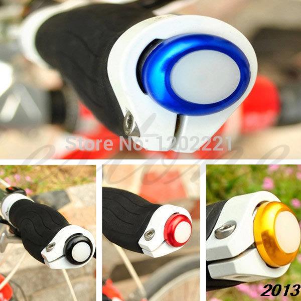 A24-Free Shipping 1Pair Safety Cycling Bike Turn Signal Handle Bar End Plug LED Red Light Lamp