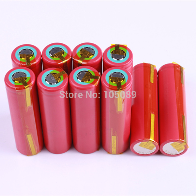 10pcs/lot  UR18650FM  With Tabs For sanyo 3.7V 2600mAh Li-ion rechargeable battery  Original 18650 Free Shipping