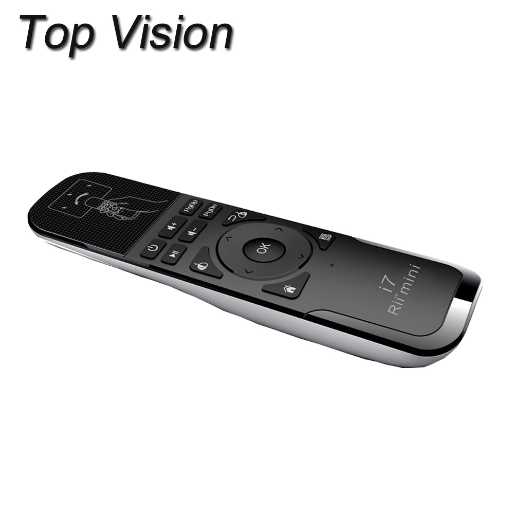 Rii i7 2.4G Wireless Keyboard Fly Air Mouse Remote Control for Android Smart TV BOX Mini PC laptop Computers free Shipping