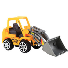 1PC Plastic Toy Vehicles Bulldozer Truck Engineering Car Building Blocks Brick Toy Model Figure Boy Gifts VBD37 P