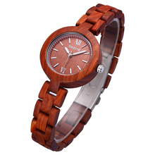 SKONE Female Eco Natural Handmade Sandalwood Maple Wooden Watches Women Fashion Analog Quartz Lady Dress Wrist Watch Girls 2016