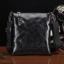 In 2016,Men’s Small shouder bag leather Business Messenger Bags Men Crossbody Bags POLO Brand Man briefcase Travel Flap bag men