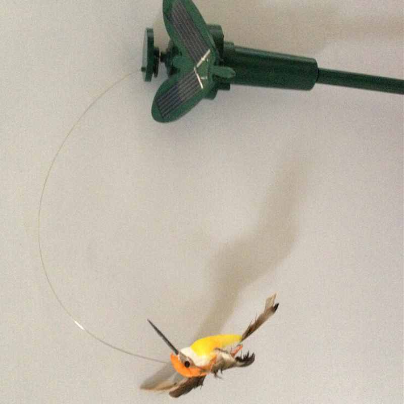 Bionics Flying Hummingbird Garden Yard Changing LED Solar Powered Lighting