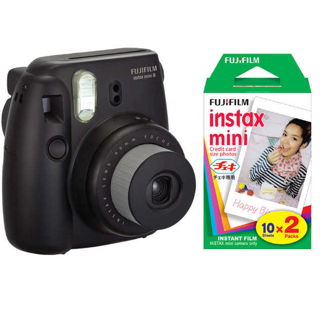 Online Shop Fujifilm Instax Mini 8 Instant Film Photo Camera Black ...