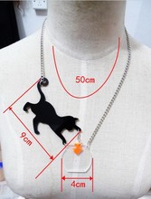 Acrylic Cat fish Necklace Pendant Chain Collar Choker Pendant Animal Fashion Jewelry For Women Girs 2015