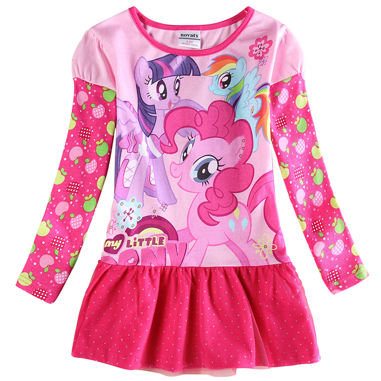 Lovely Kids Dresses for Girls Nova printed Cartoon Girl Party Dress Autumn Baby Girl Tutu Dress H6649D