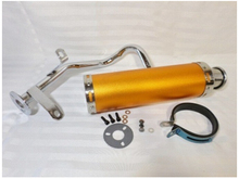 Scooter Performance Exhaust set yellow GY6 50cc QMB139 Moped ATV Go Kart Parts