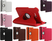 1Pc 360 Rotating PU Leather Stand Case Cover For Samsung Galaxy Tab 3 Lite 7.0″ T110+Free Shipping
