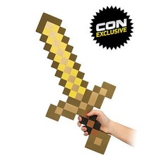 Nuevo diseño 1 unids espada de juguete juego de exterior Minecraft Diamond espada espuma mosaico oro pico juguetes para los niños