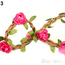 Boho Style Floral Flower Women Girls Hairband Headbands Festival Party Wedding 01NP 3DS2