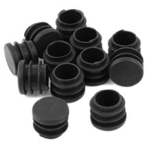 Tiempo de las compras! plástico redondo zona muerta acanalado tapas Tube inserta 19 mm Dia 12 unids