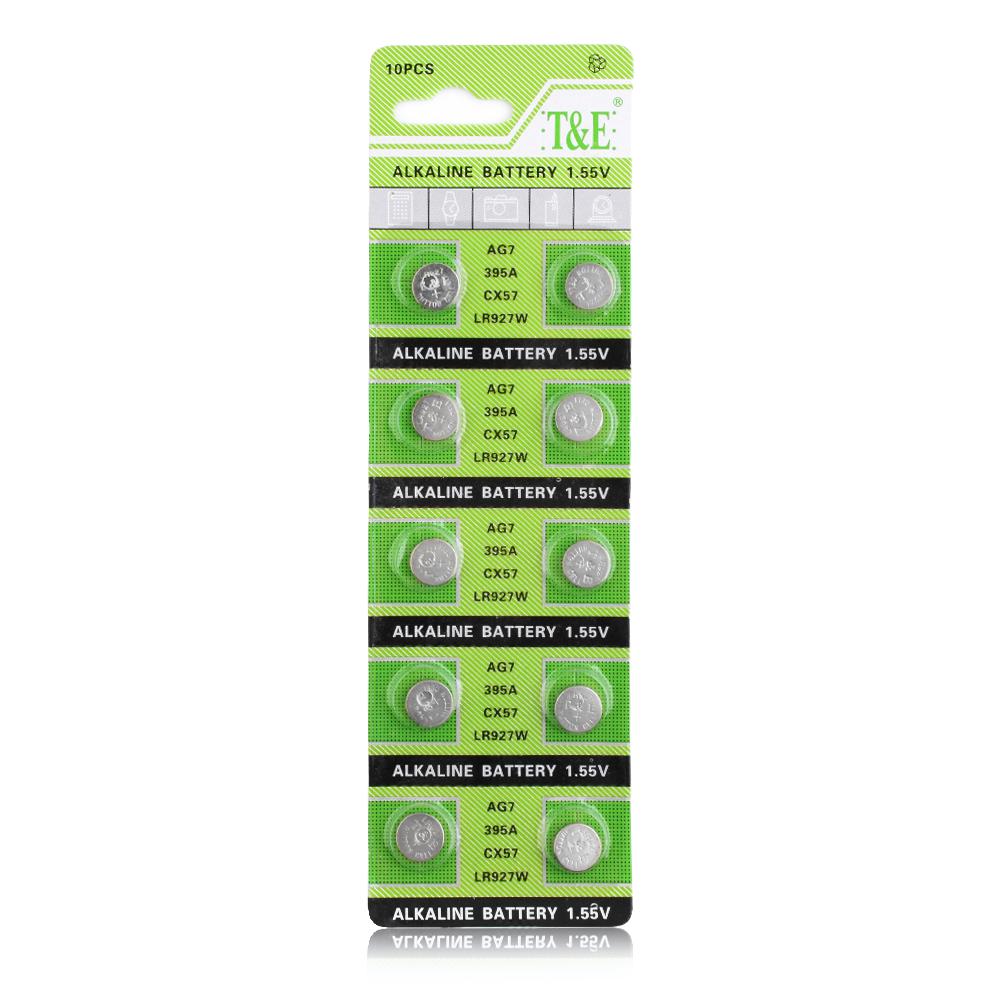 10 pcs ag7 lr927 395 399 523 610 613 sr927sw alkaline font b batteries b font