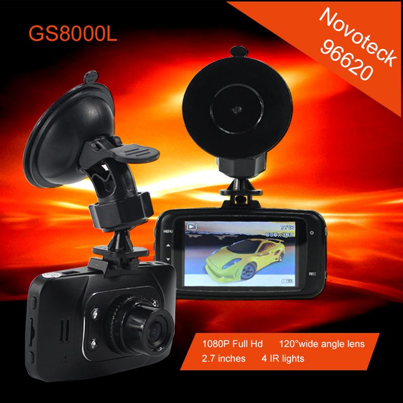 Novatek 96620 Car-detector Full Hd 1080 GS8000L Car Camera 2.7 Inch LCD G-Sensor HDMI 25FPS IR Night Vision Car Dvr 8075