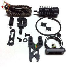 6 in1set UPGRADE KIT COMPOUND BOW STABILIZER OPTIC SIGHT ARROW Rest Peep Free Shipping